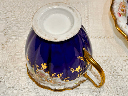 Antique Cabinet Cup & Saucer Set
