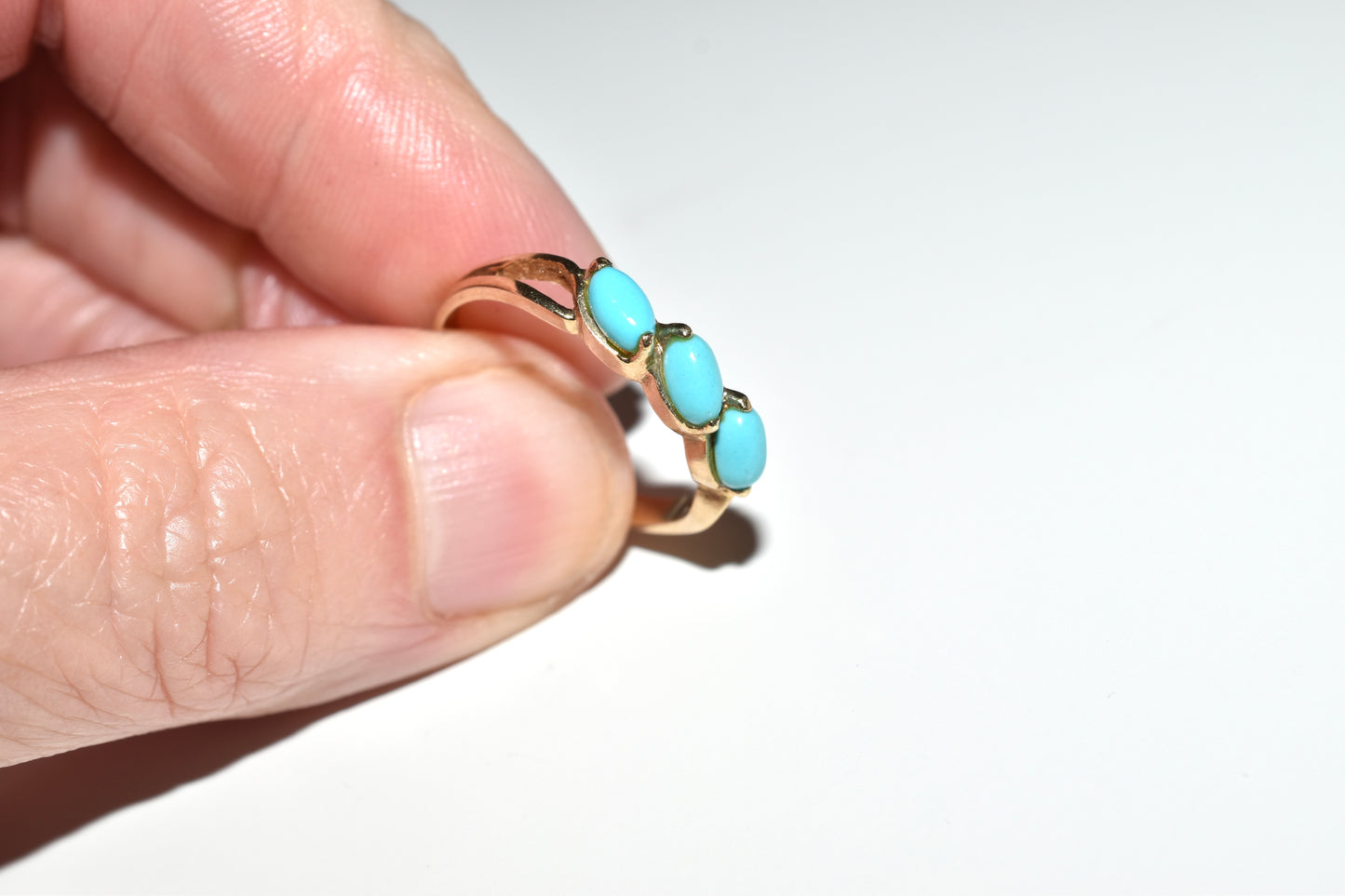 14ct  Gold Turquoise Dress Ring