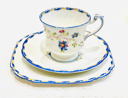 Paragon Blue Harebell Teacups & Saucers