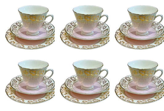 Pink & Gold Teacup Set