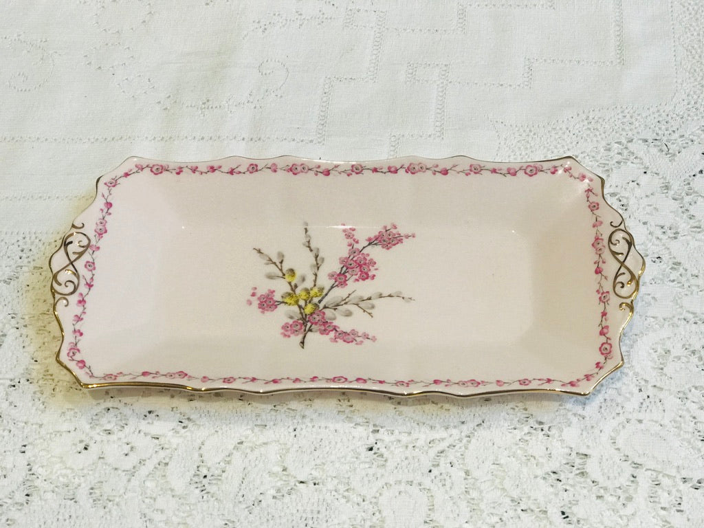 Tuscan April Beauty Pink Cake/Biscuit Plate
