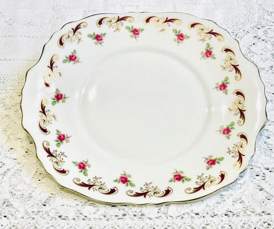 Vintage Cake Plate by Crown Staffordshire “Wentworth”