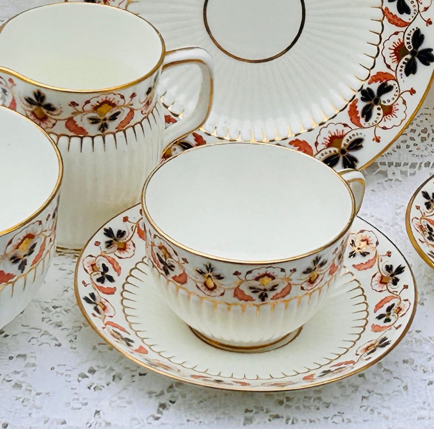 Minton Teacups & Saucers Antique Tea Set
