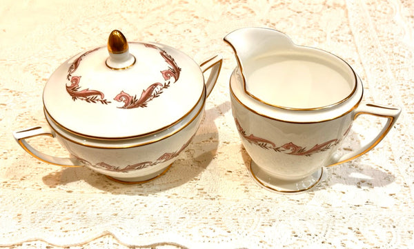 Minton Laurentian Pink Tea Set