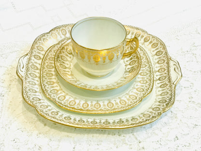 Collingwood White & Gold Tea Set