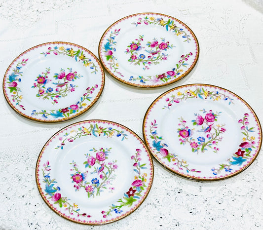 Royal Doulton Tea Plates -Birds & Roses