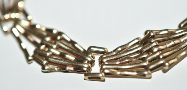 9ct Gold Ladies Gate Link Bracelet