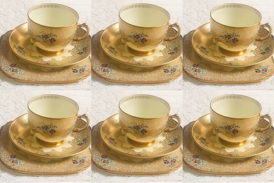 Art Deco Gold Tuscan Tea Set