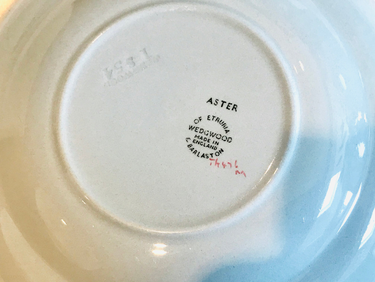 Wedgwood “Aster Blue” Teacup Saucer Set