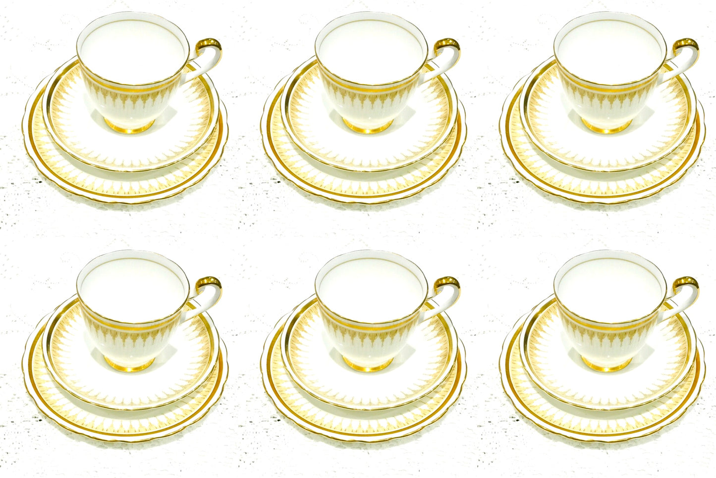 New Chelsea Cream & Gold Tea Set
