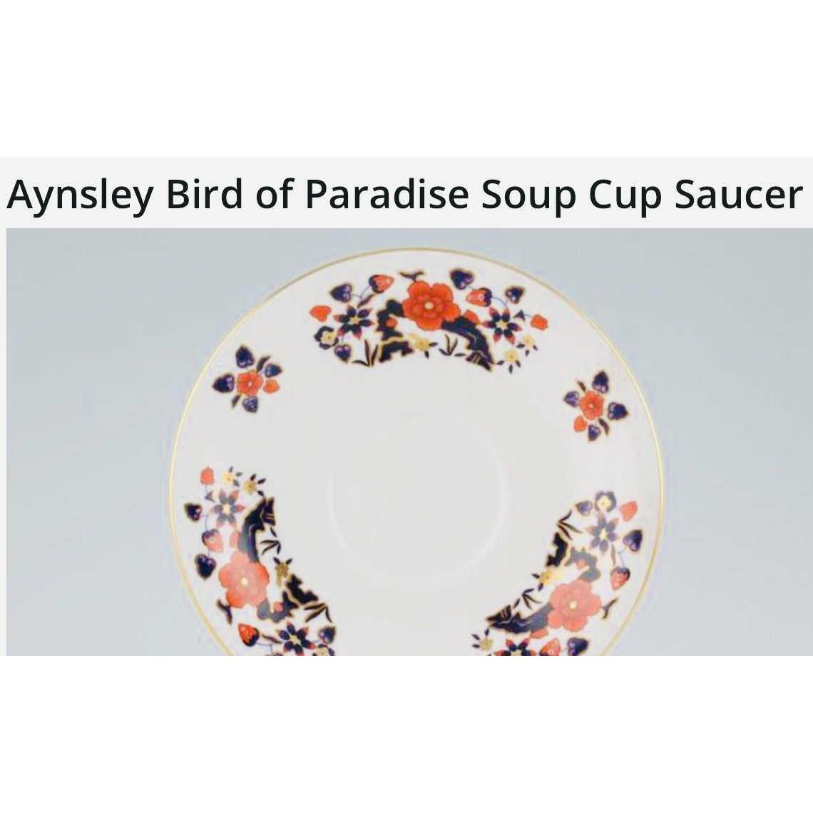¡EN VENTA! Servicio de cena AYNSLEY “Aves del Paraíso”