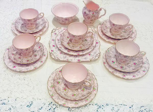 TUSCAN Pink Rose Tea set