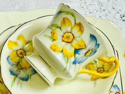 RARE Paragon 1930's Daffodil Hand painted Tea Set